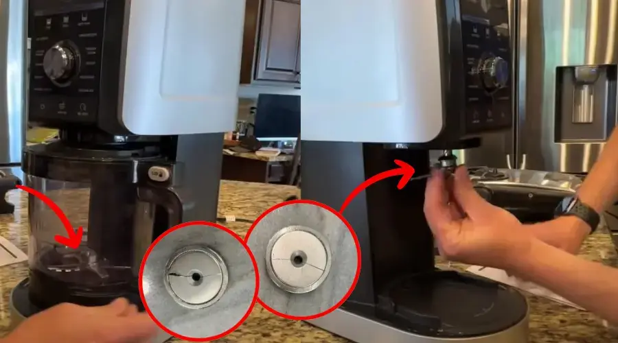 Ninja CREAMi paddle and spindle magnetic connection